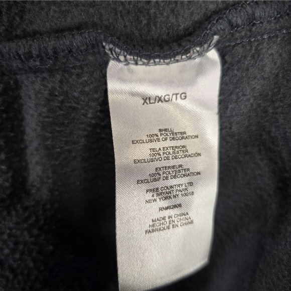 Mens Free Country Gray Fleece Full Zip Jacket Polyester Warm Outerwear Size XL - Picture 3 of 7